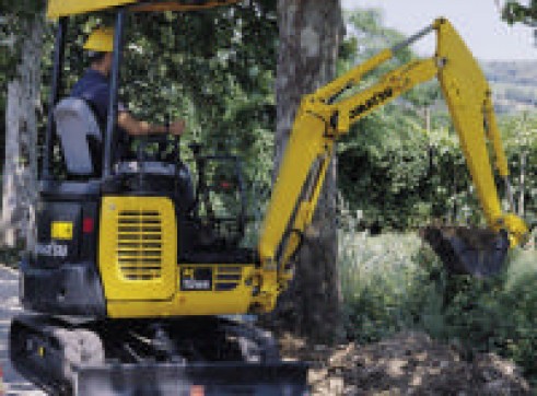 Mini Excavator hire 1-2ton on Trailer 3